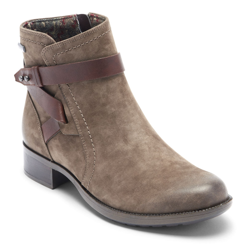 Rockport Womens Boots Grey - Copley Waterproof Strap - UK 289-ALQMWC